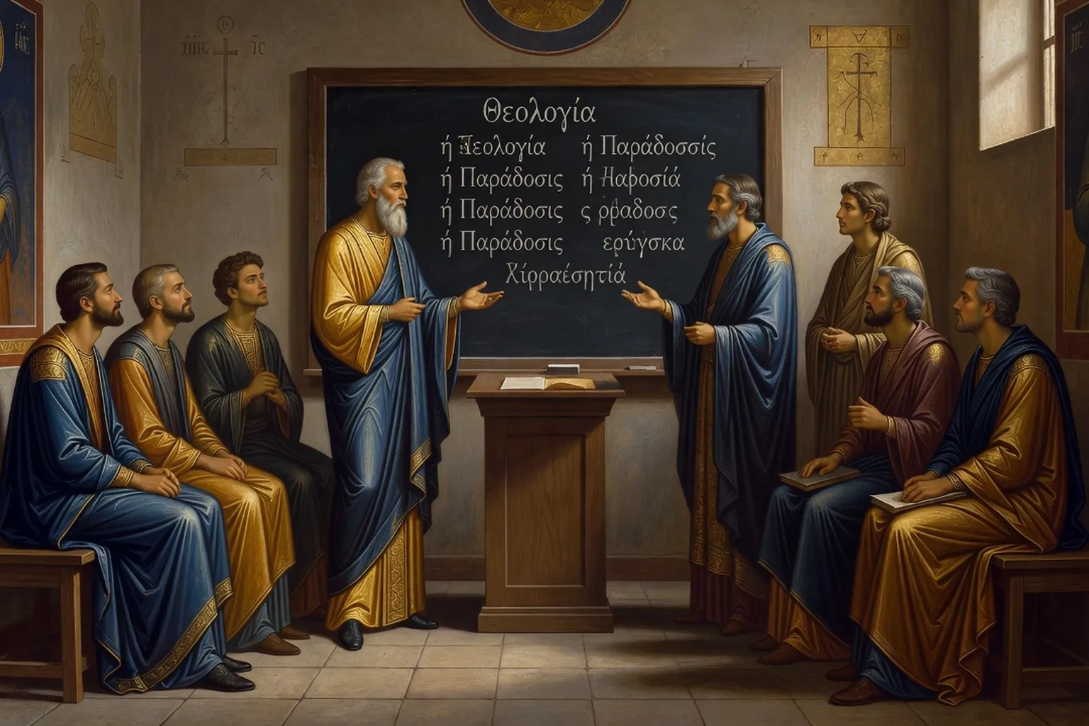 Cours à l'Institut orthodoxe Saint-Serge à Paris dans les années 1930