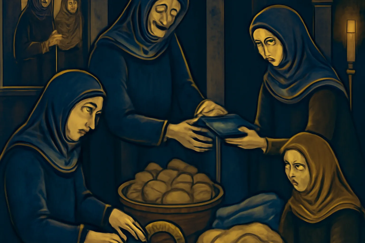 Chœur paroissial féminin chantant la liturgie orthodoxe russe