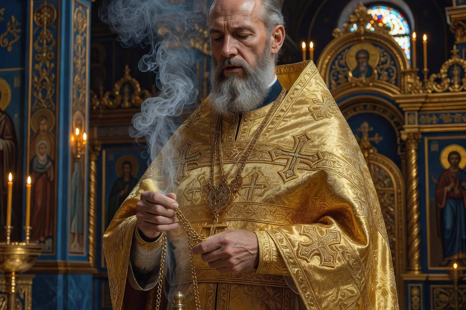 Procession liturgique orthodoxe russe